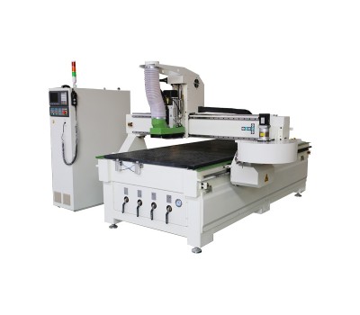 ATC Wood CNC Router 1325 ATC Woodworking Auto Tool Changer with 16-Position Rotary Tool Carousel Syntec 6MD Bus Communication